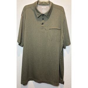 Duluth Trading Co. Armachillo Cooling Relaxed Fit Green Polo Shirt Size 2X